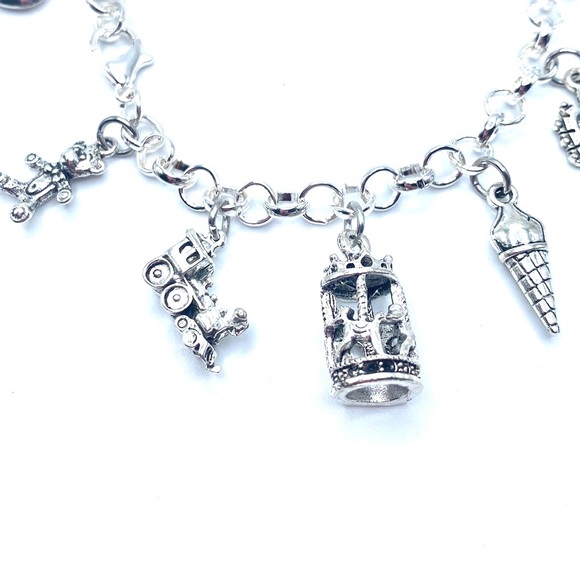 Amusement Park Charm Bracelet Rides Food Charms - Picture 6 of 8